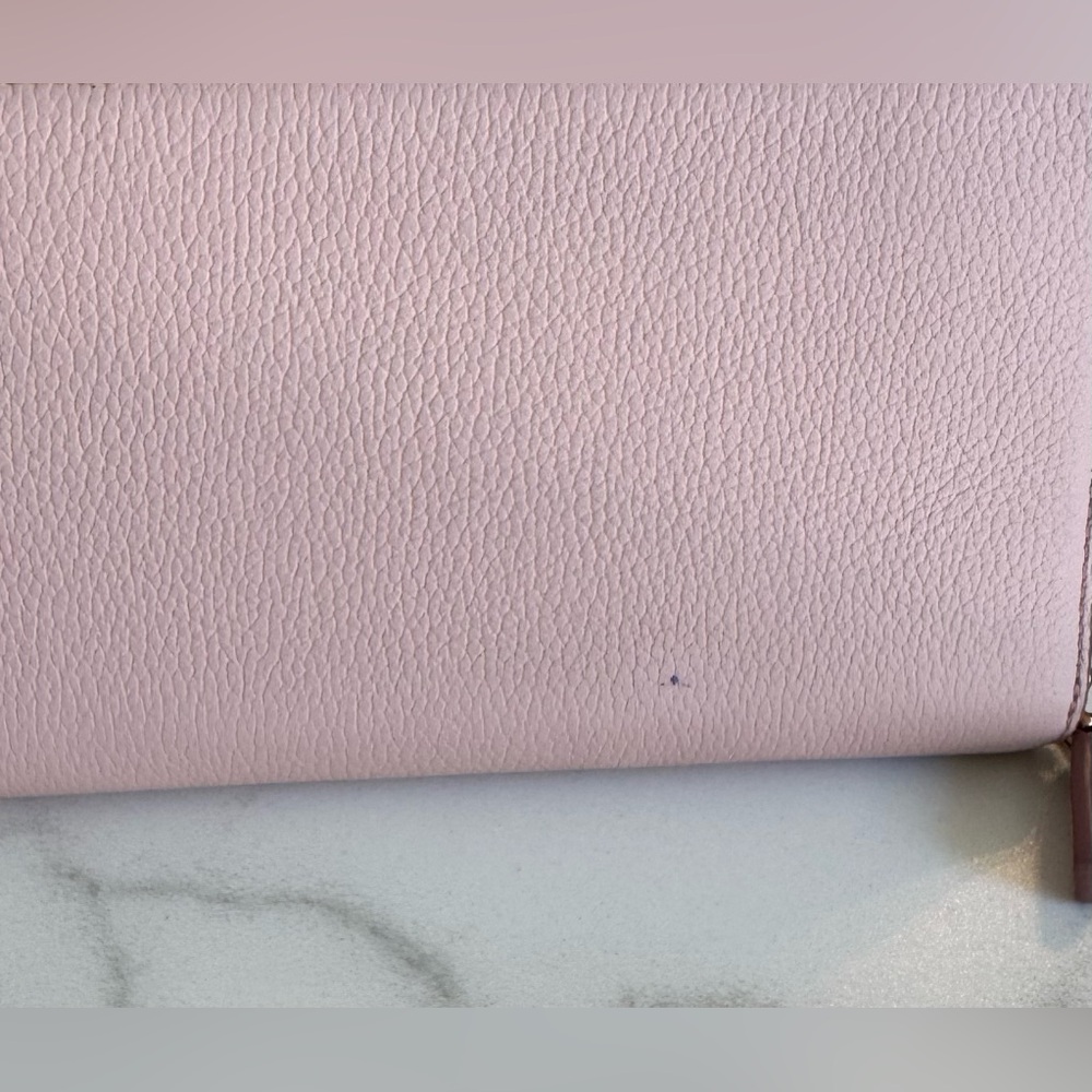 MCM Full Inclusion Leather Continental Wallet in Blush Color - Picture 10 of 10